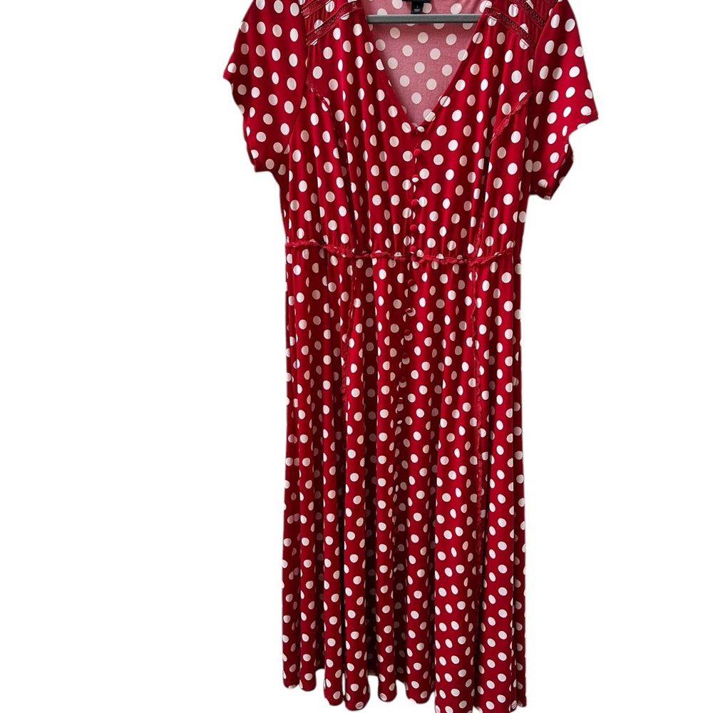 Torrid Red Polka Dot Dress